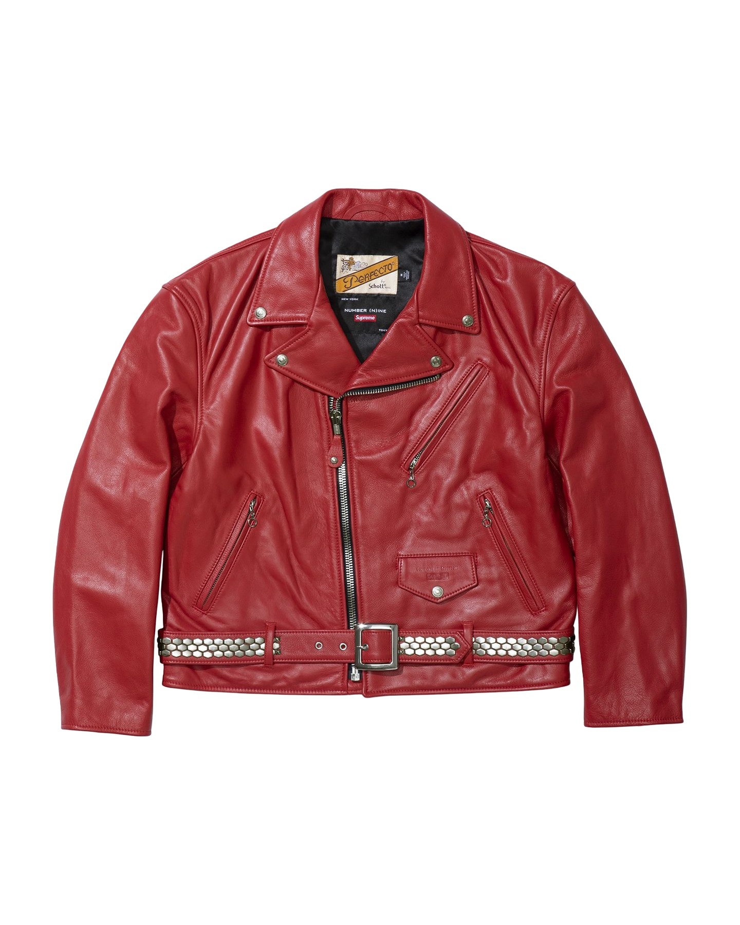 Supreme®/Number (N)ine®/Schott® Perfecto Leather Jacket